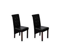 6x Chaises de Salle à Manger Cuir Artificiel Blanc Siège Meuble Cuisine vidaXL