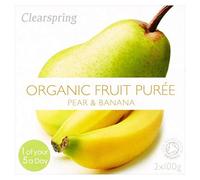 6x Clearspring Purée De Poire Et Banane Organique 2 X 100 G
