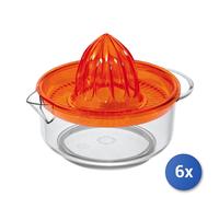 6x Cosmoplast Presse-Agrumes Extracteur de Jus Rose, Transparent