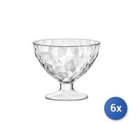 6X Coupelles En Verre Diamond CL36 Transparent