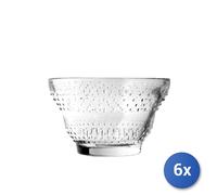 6X Coupes En Verre Transparent Maeva Dots, 20Cl