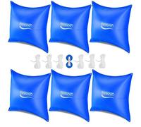 6x Coussin de piscine hivernage XL corde PVC -20°C double couture 4 œillets coussin gonflable oreiller piscine coussin flottant