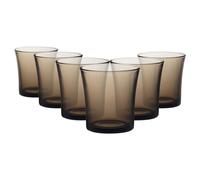 Duralex Lys Créole 1011CB06A0111 Lot de 6 verres à eau en verre Marron 210 ml