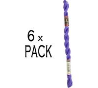 6x DMC Trimming Yarn épaisseur 8, 25 m, 115ar/8-333