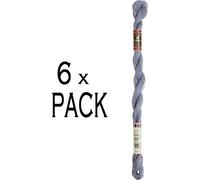 6x DMC Trimming Yarn épaisseur 8, 25 m, 115ar/8-414