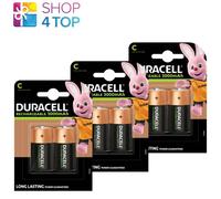 6X Duracell C Batteries Rechargeables HR14 3000mAh NiMH 1.2V
