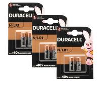 6x Duracell LR1 1.5V Alkaline N Batteries KN AM5 4001 MN9100 E90