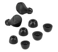 kwmobile 6X Embout Compatible avec Jabra Elite 75t /65t / Active - Embouts de Rechange en Mousse pour Écouteurs - 3 Tailles S M L - Noir