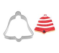 6X Emporte-Pièce Cloche 6 Cm Acier Inoxydable Emporte-Pièce Pour Biscuits Noël