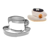 6x Emporte-Pièce Tasse à Café 2D 8 CM Inox Emporte-Pièces Emporte-Pièce Backdeko