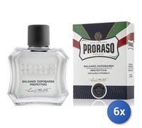 6X Ensemble Proraso Baume Après-Rasage Protecteur 100 Ml