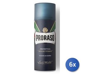 6X Ensemble Proraso Mousse À Raser Protectrice 400 ML