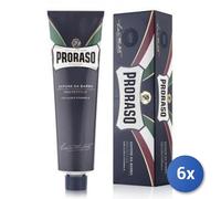 6X Ensemble Proraso Savon À Barbe En Tube Protecteur 150 Ml