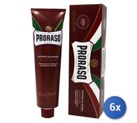 6X Ensemble Proraso Savon À Raser En Tube Pour Barbes Dures 150 Ml