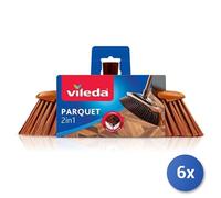 6X Ensemble Vileda Balai 2-En-1 Parquet