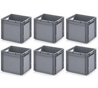 6x Eurobehälter 40 x 30 x 32 inkl. gratis Zollstock * 6er Set