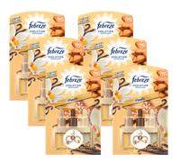 6x Febreze 3Volution Nachfüllflakon pour Prises de Parfum Vanille Edition 20ml