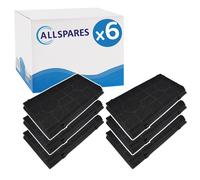 AllSpares Filtre à charbon Whirlpool Type 190 / CHF190 / FAT190 Juno MCFE07 / 9029800514 3x AllSpares Filtre à charbon Whirlpool Type 190 / CHF190 / FAT190 Juno MCFE07 / 9029800514 6x