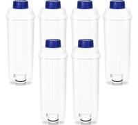 6x filtres à eau de remplacement pour les machines à café DeLonghi DLSC002, SER3017 - y compris les versions des séries ECAM, ESAM, ETAM