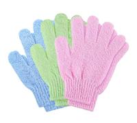 6x Gant Exfoliant Corps, Gant Gommage Corps, Gants Exfoliants pour le corps, Gant de toilette exfoliant, Nettoie Et Purifie La Peau Et Élimine Les Cellules Mortes, avec ou sans Savon Noir