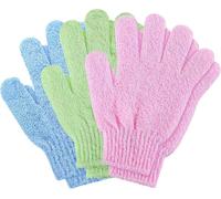 6X Gant Exfoliant Corps, Gant Gommage Corps, Gants Exfoliants Pour Le Corps, Gant De Toilette Exfoliant, Nettoie Et Purifie La Peau Et Élimine Les Cellules Mortes, Avec Ou Sans Savon Noir[Z598]