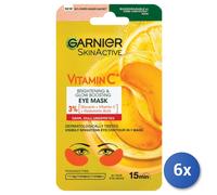 6x Garnier Visage Masque Tissu Yeux Vitamica C