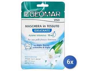 6X Geomar Masque Visage En Tissu Hydratant 22Ml