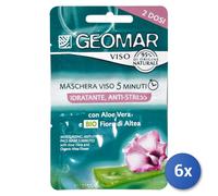 6X Geomar Masque Visage Hydratant Anti-Stress 15Ml