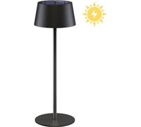 6x Goobay 72026 Lampe de table LED sans fil solaire, noir, 1 m - avectactile, 150 lm, blanc chaud (3000 K), intensité lumineuse variable en continu