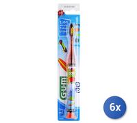 6x Gum Brosse à Dents Bébé Junior 7-9 Années Avec Lumière