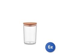 6X H&H Bocal Avec Couvercle Lt. 1,35