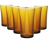 6x Jaune 280ml Lys Verres à Highball - Grand verre Eau Gin Jus Cocktail Boire Verrerie Set - de Duralex