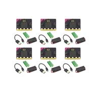 6X Kit de Démarrage Microbit V1.5 GO Nouvelle Version Haut-Parleur Intégré et Microphone Carte de DéVeloppement