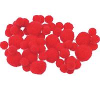 6X KNORR prandell 212681047 Pompons, rouge, 100 pièces