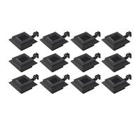 6x Lampe Solaire à LED Carrée d'Extérieur 12 cm Blanc Lampe de Jardin vidaXL