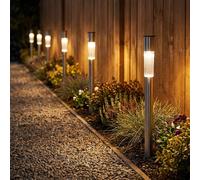6X Lampe Solaire De Jardin LED Hauteur 70 Cm