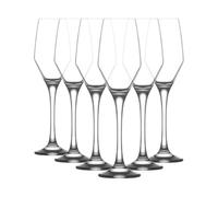 6x LAV Clair 230ml Ella Flûtes à Champagne en Verre Prosecco Mariage Fête Verres