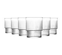 6x LAV Clair 230ml Helen Empilage Verres à Whisky Gobelet Verrerie Coffret