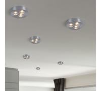 6x LED à Encastrer Spot Meuble Montage Lampe Aluminium Lampe Armoire Éclairage