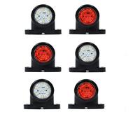 6x LED Feux de Gabarit Feux de Position Camion Caravane Remorques Bus SUV 12V 24 V Rouge Blanc