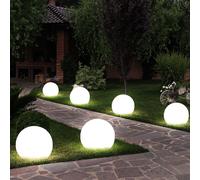6x LED lampes à boule solaire éclairage de jardin terrasses extérieures plug lumières de pointe de terre