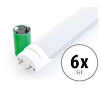 6x LED Tube Lumiere T8 1200mm 18w 1790 Lumen 4500k 96 LEDs Lampe Neon Blanc