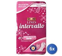 6X Lignes Intervalles Salvaslip 40 Pièces Pliées