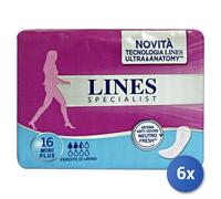 6X Lignes Spécialistes Pour Incontinence 16 Pièces Mini Plus