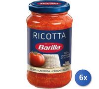 6x Lot Barilla Sugo Ricotta 400 G Verre Transparent