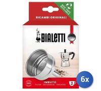 6X Lot Bialetti Entonnoir Moka 2 Tasses