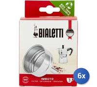 6X Lot Bialetti Entonnoir Moka 3 Tasses