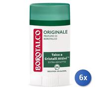 6X Lot De Déodorant Stick Borotalco 40 ML. Original