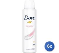 6X Lot Dove Déodorant Spray 150 Poudre