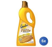 6X Lot Emulsio Sols Cire 725 Ml. Parquet Jaune